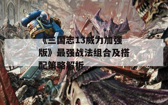 《三国志13威力加强版》最强战法组合及搭配策略解析