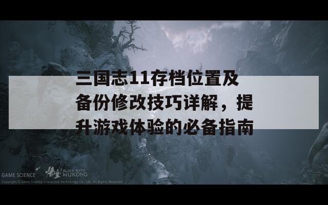 三国志11存档位置及备份修改技巧详解，提升游戏体验的必备指南