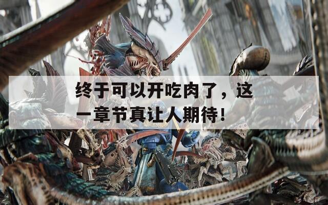 终于可以开吃肉了，这一章节真让人期待！