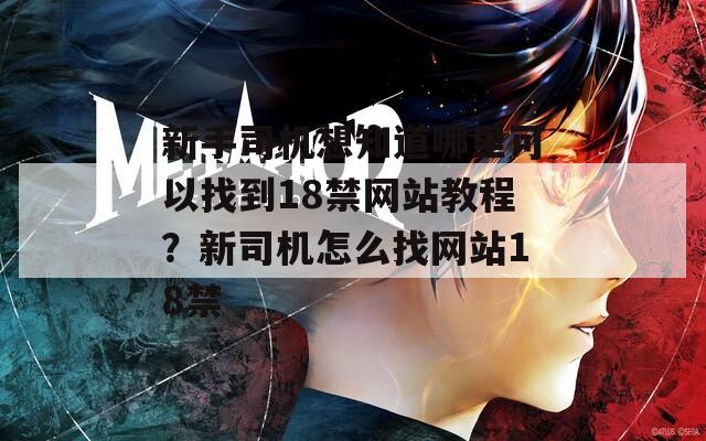 新手司机想知道哪里可以找到18禁网站教程？新司机怎么找网站18禁