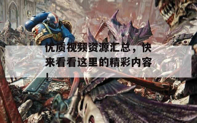 优质视频资源汇总，快来看看这里的精彩内容！