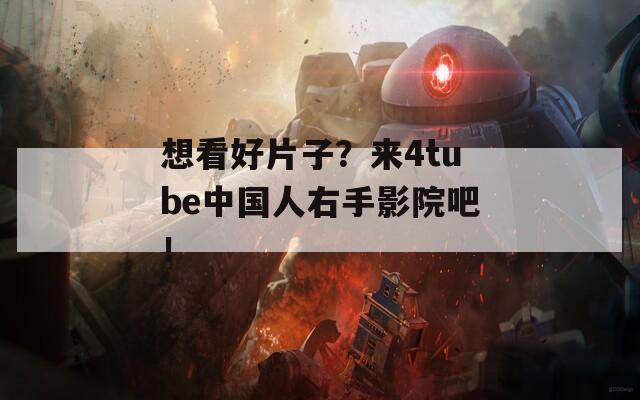 想看好片子？来4tube中国人右手影院吧！