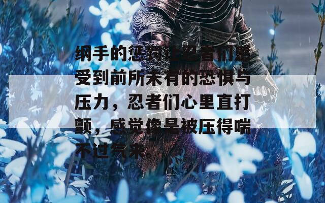 纲手的惩罚让忍者们感受到前所未有的恐惧与压力，忍者们心里直打颤，感觉像是被压得喘不过气来。