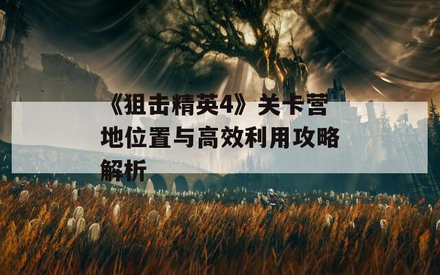 《狙击精英4》关卡营地位置与高效利用攻略解析