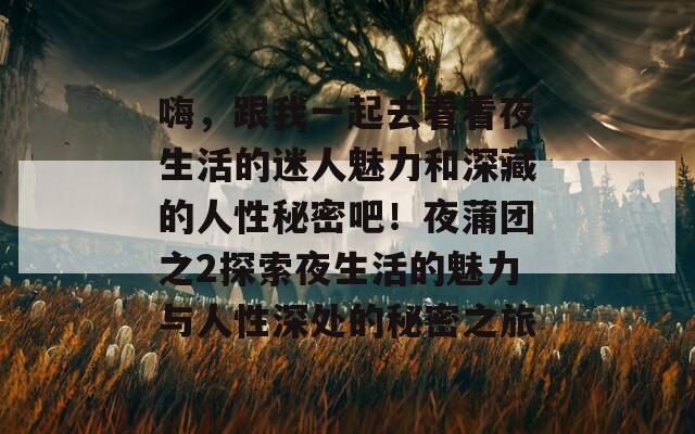 嗨，跟我一起去看看夜生活的迷人魅力和深藏的人性秘密吧！夜蒲团之2探索夜生活的魅力与人性深处的秘密之旅