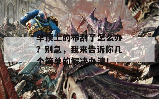 车顶上的布刮了怎么办？别急，我来告诉你几个简单的解决办法！
