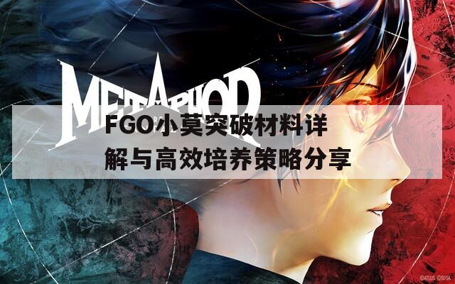 FGO小莫突破材料详解与高效培养策略分享