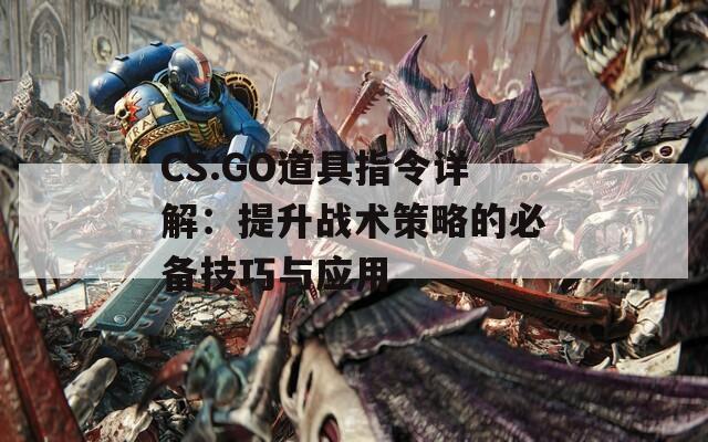 CS:GO道具指令详解：提升战术策略的必备技巧与应用