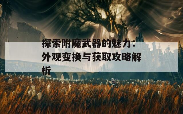 探索附魔武器的魅力：外观变换与获取攻略解析
