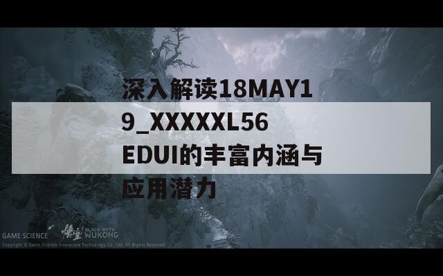 深入解读18MAY19_XXXXXL56EDUI的丰富内涵与应用潜力