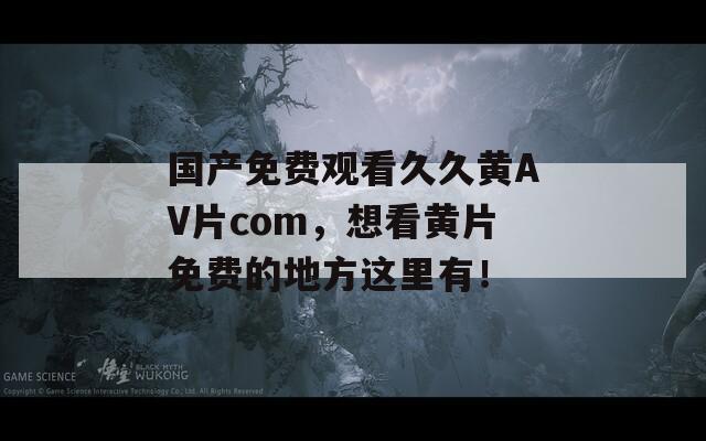 国产免费观看久久黄AV片com，想看黄片免费的地方这里有！