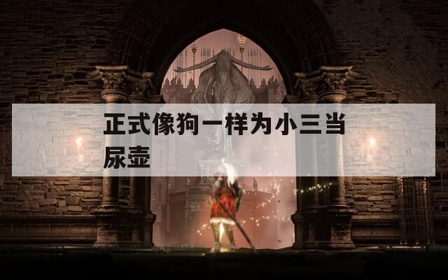 正式像狗一样为小三当尿壶