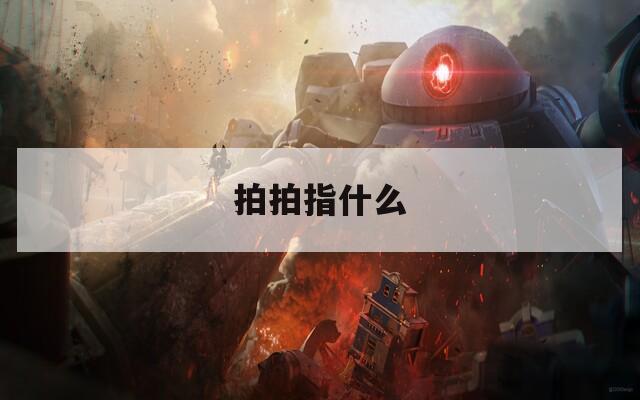 拍拍指什么