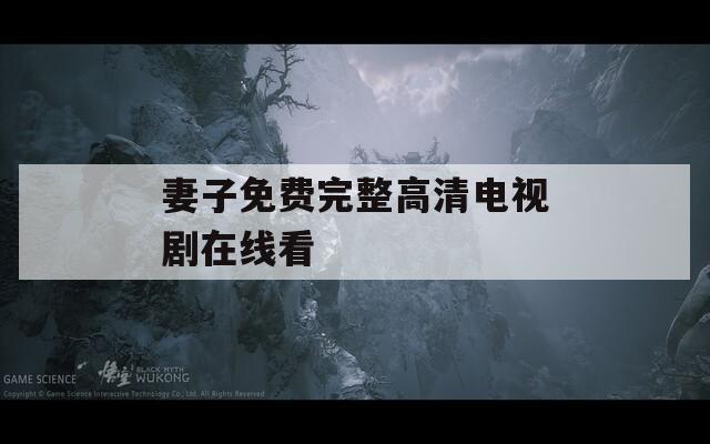妻子免费完整高清电视剧在线看