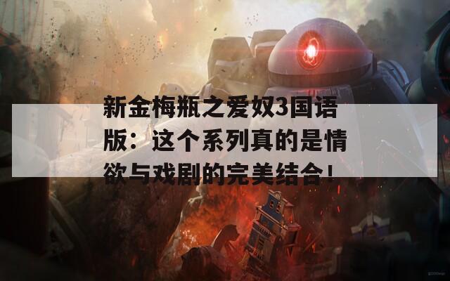 新金梅瓶之爱奴3国语版：这个系列真的是情欲与戏剧的完美结合！
