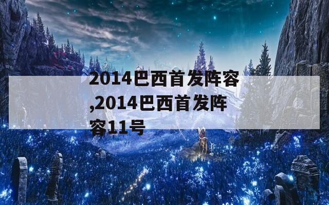 2014巴西首发阵容,2014巴西首发阵容11号
