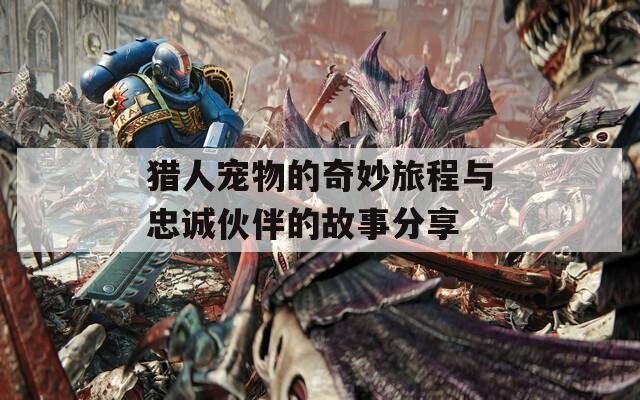 猎人宠物的奇妙旅程与忠诚伙伴的故事分享