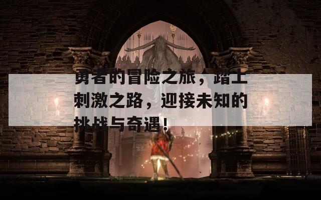 勇者的冒险之旅，踏上刺激之路，迎接未知的挑战与奇遇！