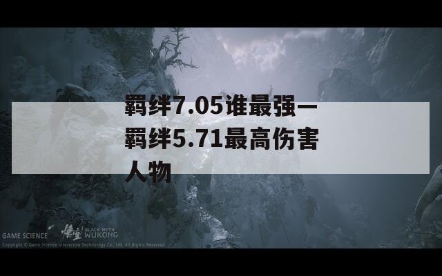 羁绊7.05谁最强—羁绊5.71最高伤害人物
