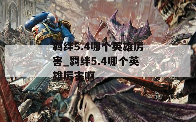羁绊5.4哪个英雄厉害_羁绊5.4哪个英雄厉害啊