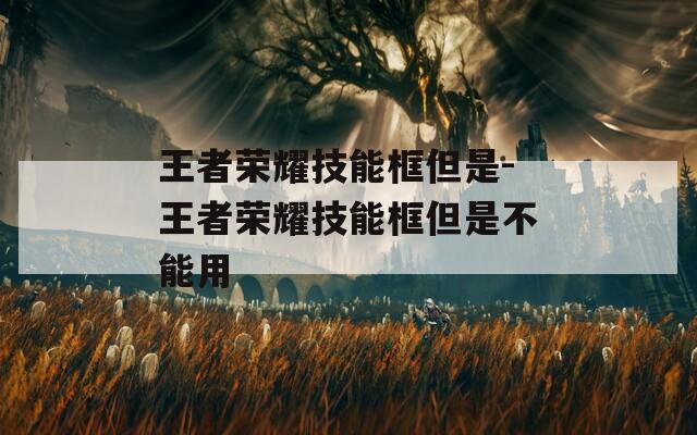 王者荣耀技能框但是-王者荣耀技能框但是不能用