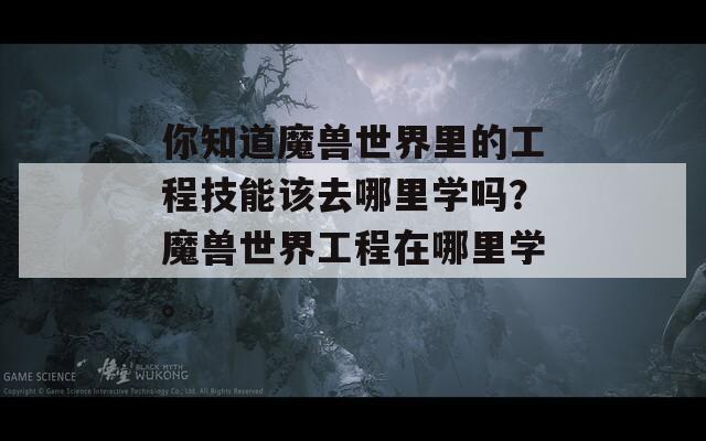 你知道魔兽世界里的工程技能该去哪里学吗？魔兽世界工程在哪里学。