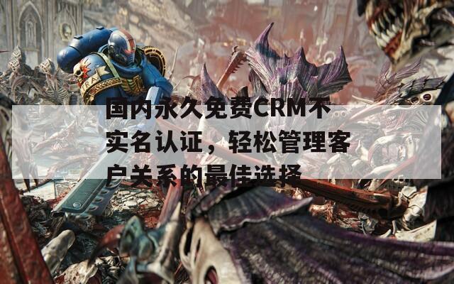 国内永久免费CRM不实名认证，轻松管理客户关系的最佳选择