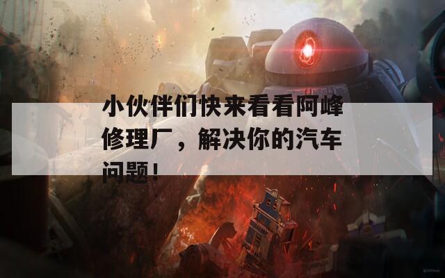 小伙伴们快来看看阿峰修理厂，解决你的汽车问题！