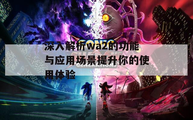 深入解析wa2的功能与应用场景提升你的使用体验