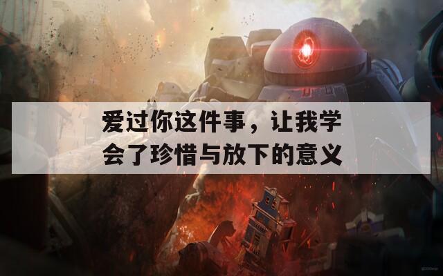爱过你这件事，让我学会了珍惜与放下的意义
