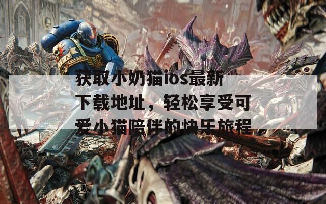 获取小奶猫ios最新下载地址，轻松享受可爱小猫陪伴的快乐旅程