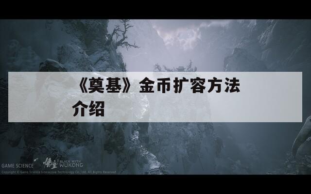 《奠基》金币扩容方法介绍