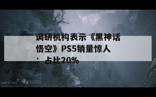 调研机构表示《黑神话悟空》PS5销量惊人：占比20%