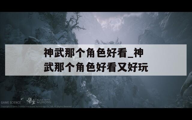 神武那个角色好看_神武那个角色好看又好玩